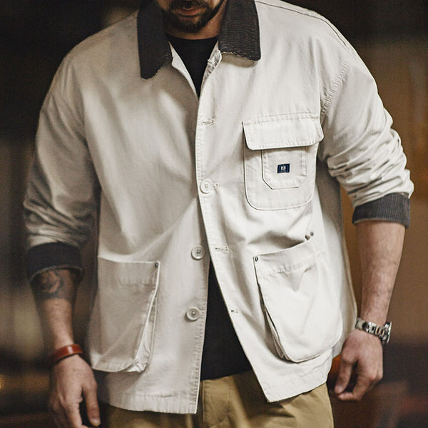 Retro Big Pockets Safari Jacket Outwear