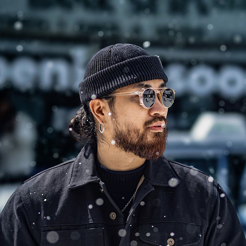 Vintage Winter Knitted Wool Beanie Hat