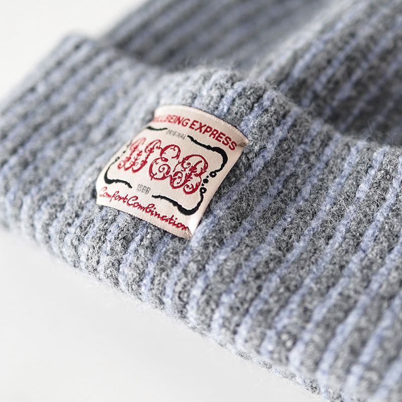 Retro Striped Knitted Hat