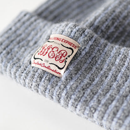 Retro Striped Knitted Hat