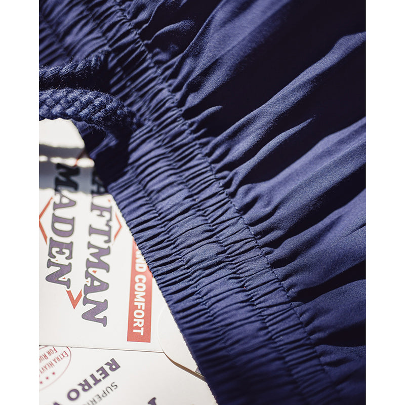 Casual Navy Blue Light Breathable Drawstring Droop Pants