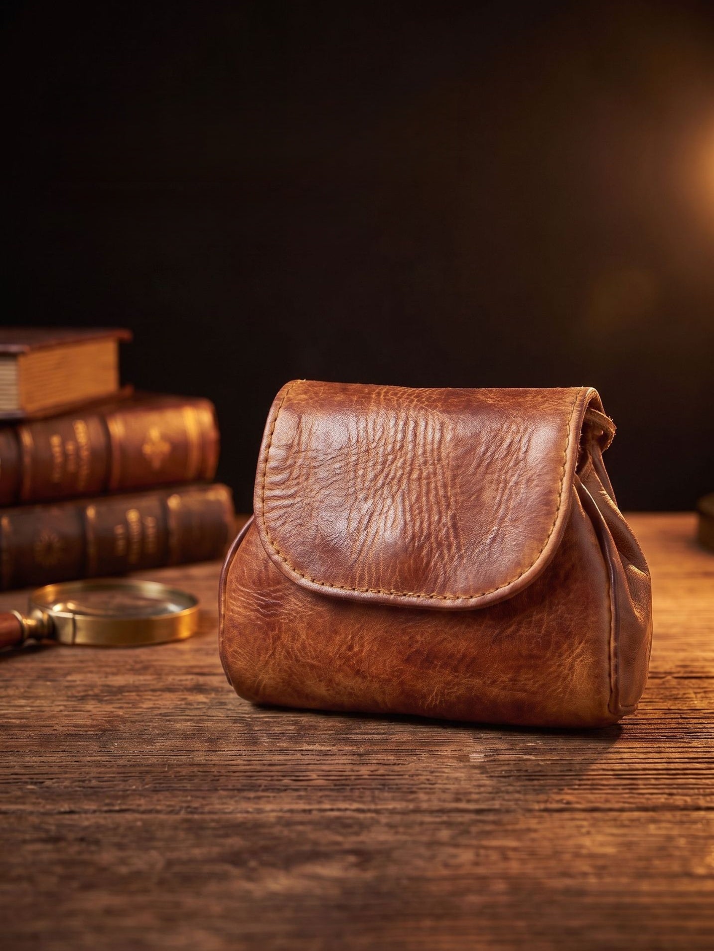 Retro Handmade Leather Card Holders Wallet