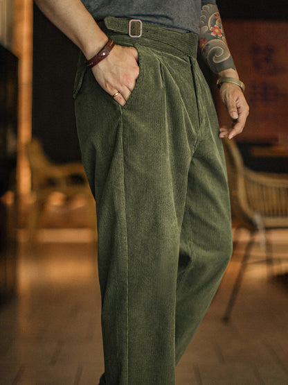 Retro Corduroy Gurkha Pants