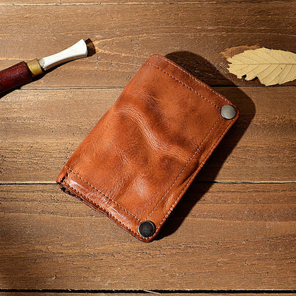 Retro Handmade Leather Wallet Multi-card Slots Wallet