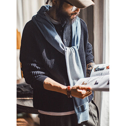 Retro Sleeve Scarf Shawl Dual-purpose Warm Scarf