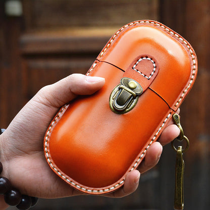 Retro Handmade Leather Glasses Case