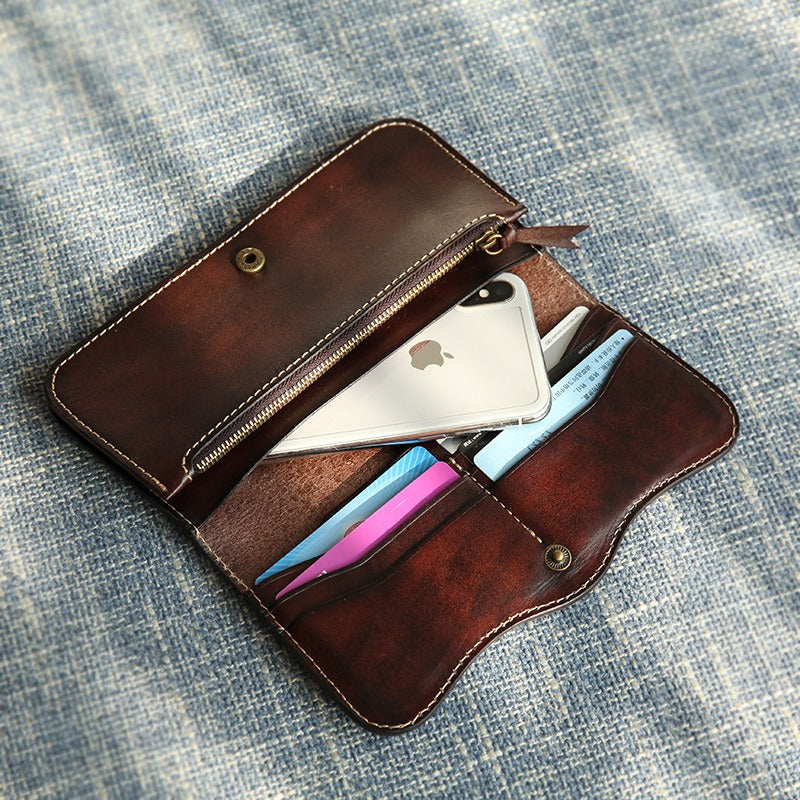 Retro Handmade Leather Wallet Multi-card Slots Wallet