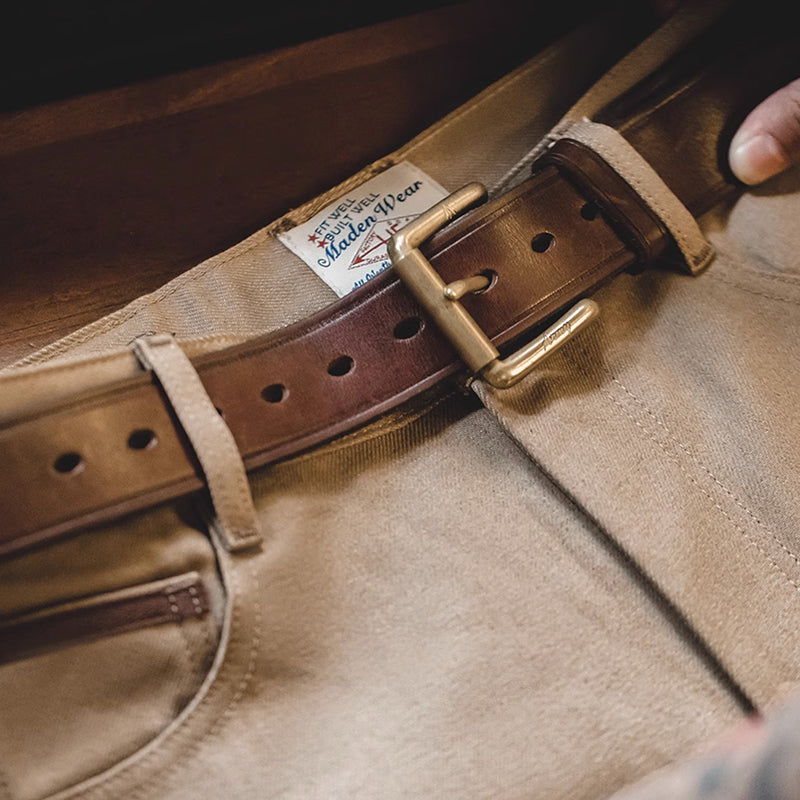 Retro Khaki Denim Workwear Pants