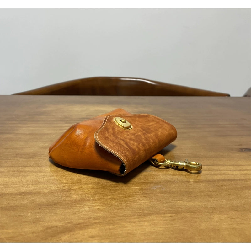 Retro Handmade Leather Portable Buckle Bag