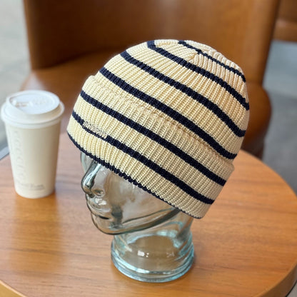 Retro Striped Knitted Hat