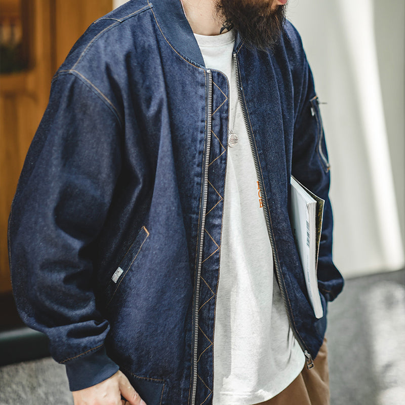 Retro Denim MA1 Flight Jacket