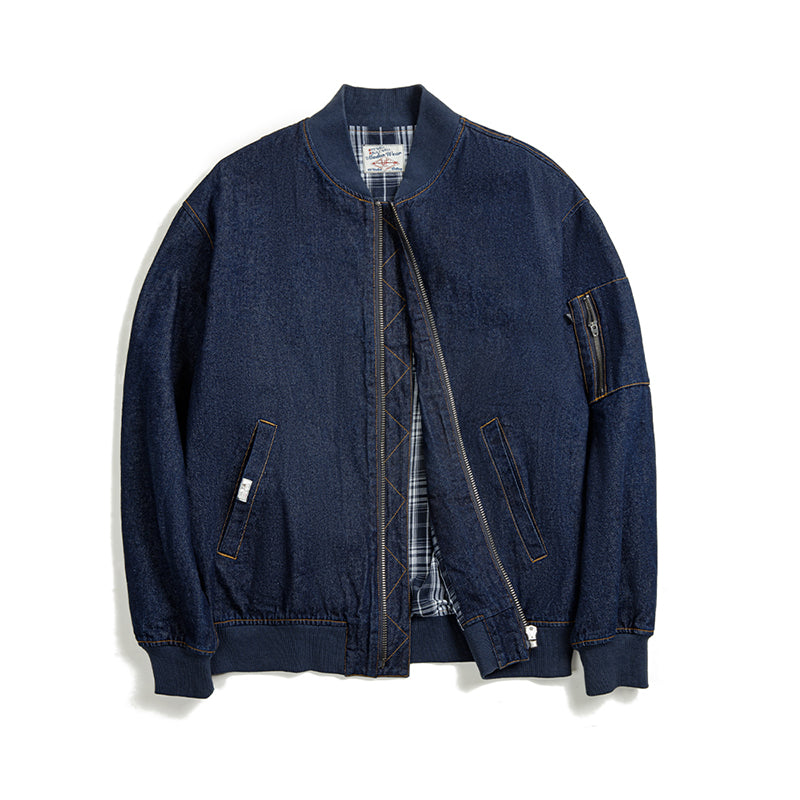 Retro Denim MA1 Flight Jacket