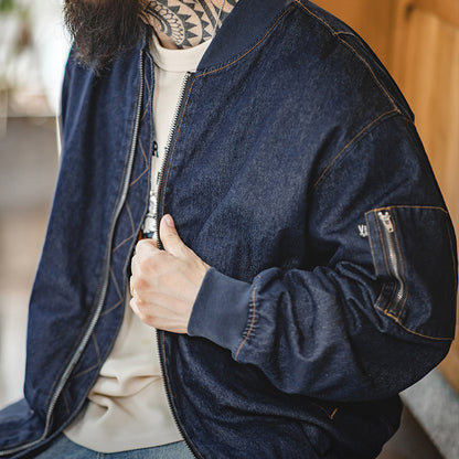 Retro Denim MA1 Flight Jacket