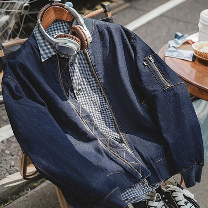 Retro Denim MA1 Flight Jacket