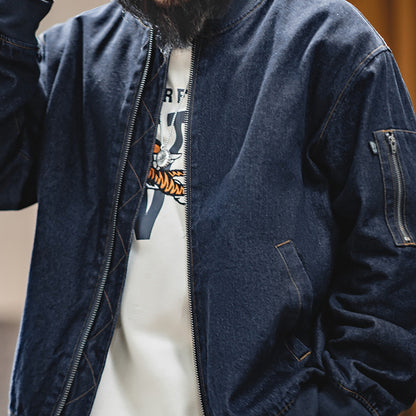 Retro Denim MA1 Flight Jacket