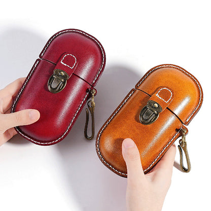 Genuine Leather Vintage Sun Glasses Box