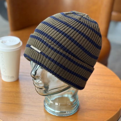 Retro Striped Knitted Hat