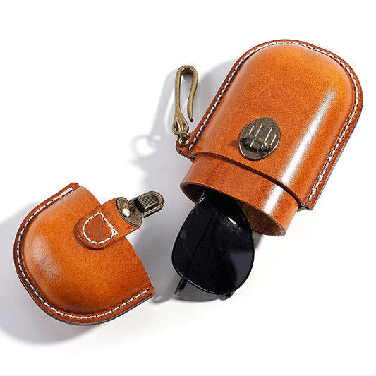 Genuine Leather Vintage Sun Glasses Box