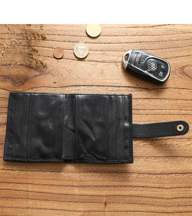 Retro Handmade Leather Card Wallet