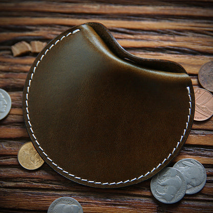 Retro Handmade Leather Coin Wallets