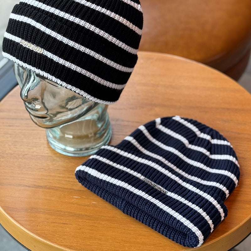Retro Striped Knitted Hat