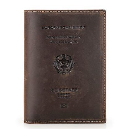 Retro Leather RFID Passport Bag Wallet