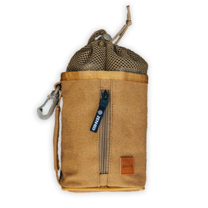 Retro Outdoor Camping Oil Wax Canvas Water Bottle Storage Bags