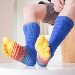 Men's Five Finger Socks Breathable Comfortable Colorful Socks