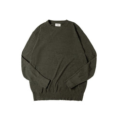 Retro Waste Soil Style Basic Sweater