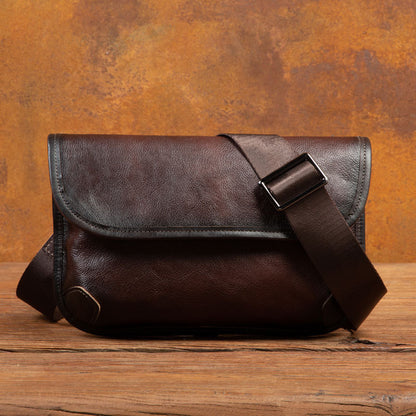 Retro Handmade Leather Crossbody Bag