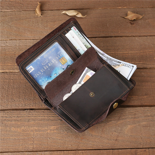 Retro Leather Handmade Multi-card Slots Long Wallet