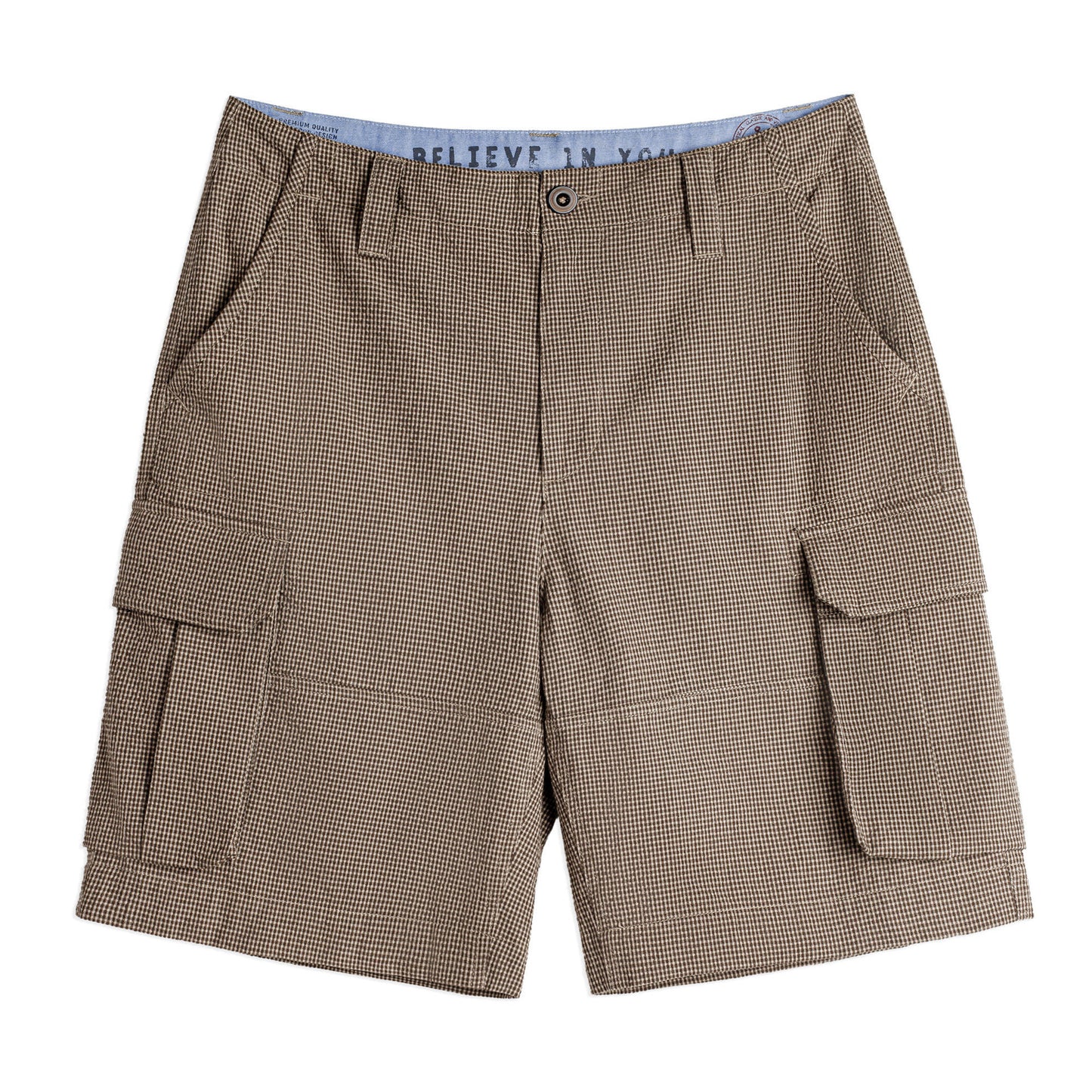 Retro Plaid Shorts Large Pocket Pants