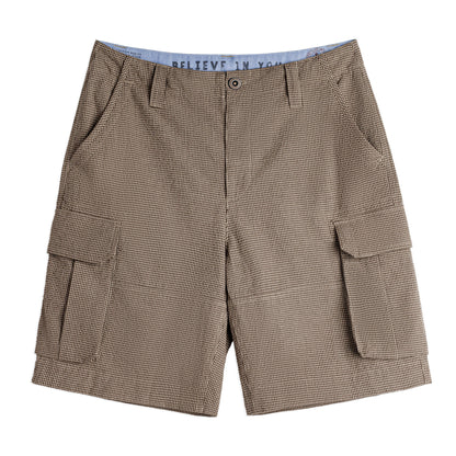 Retro Plaid Shorts Large Pocket Pants