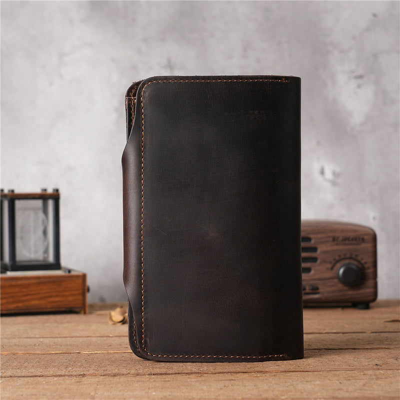 Retro Leather Handmade Multi-card Slots Long Wallet