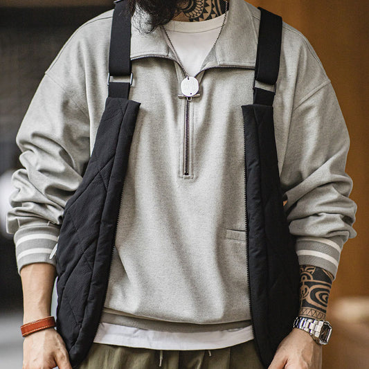 Retro Outdoor Cotton Quilt Vest Bag