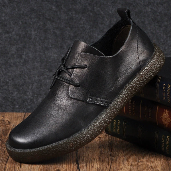 Retro Leather Soft Sole Casual Shoes