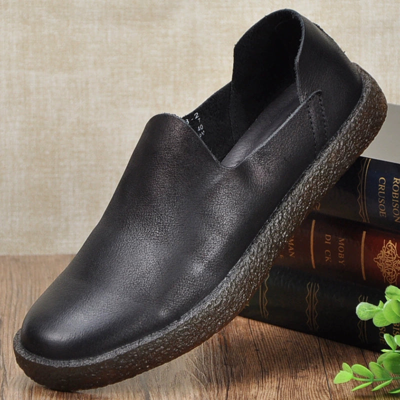 Retro Leather Soft Sole Casual Shoes