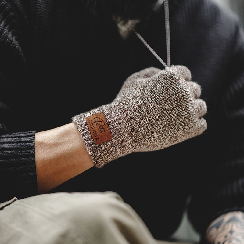 Retro Touch Screen Knitted Gloves