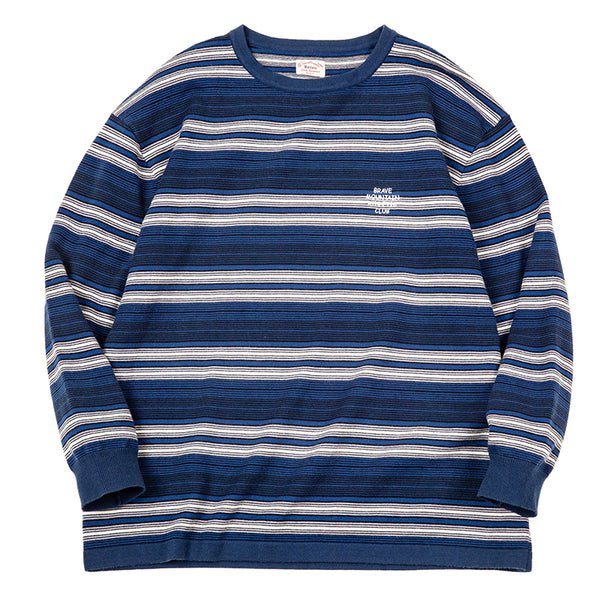 Retro Cityboy Blue Striped Sweater