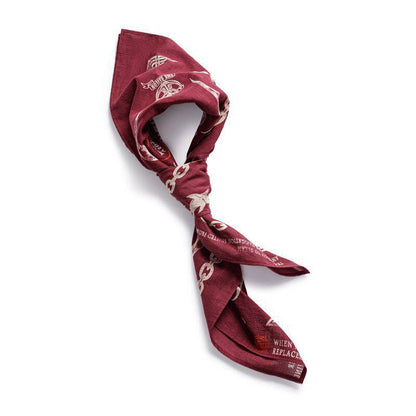 Retro Printed Square Scarf Accessories Cotton Handkerchief