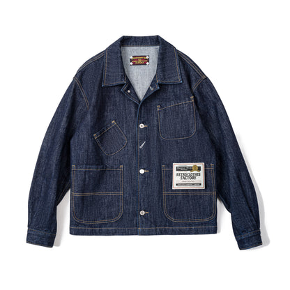 Retro Four Pockets Denim Outwears