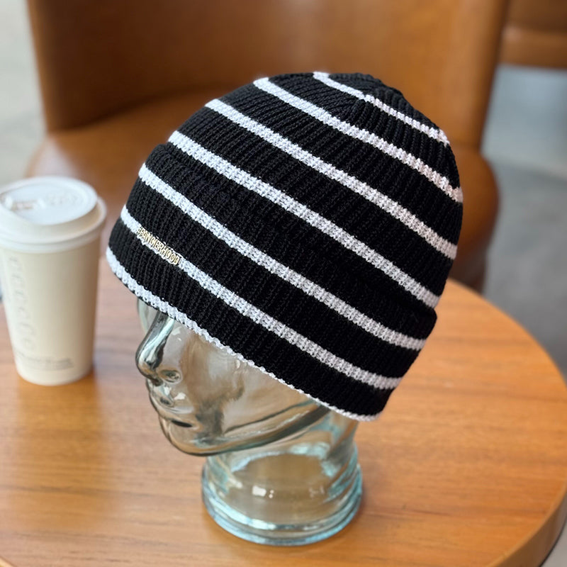 Retro Striped Knitted Hat
