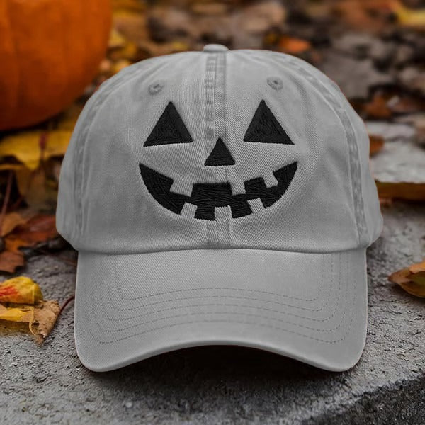 Retro Halloween Pumpkin Autumn Style Print Hat
