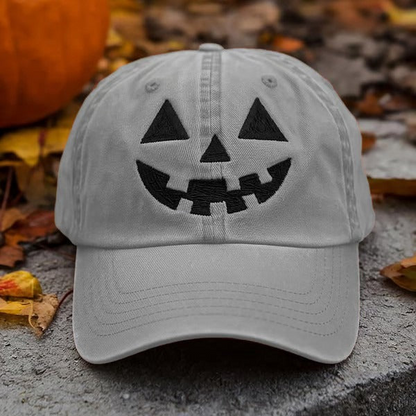 Retro Halloween Pumpkin Autumn Style Print Hat