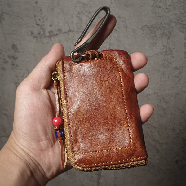 Men Small Coin Card Holder Car Key Wallet