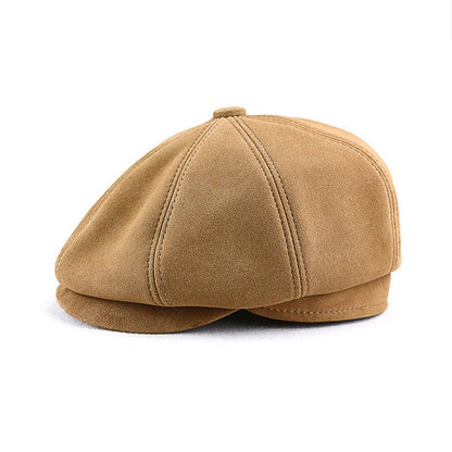 Retro Casual Suede Leather All-match Hats