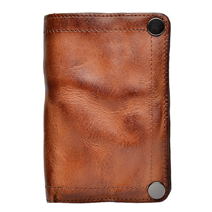 Retro Handmade Leather Wallet Multi-card Slots Wallet