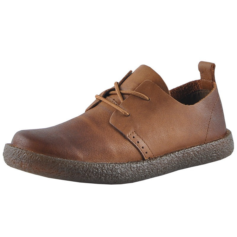 Retro Leather Soft Sole Casual Shoes