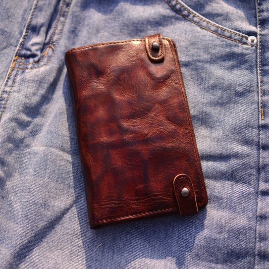 Retro Handmade Leather Multi-card Slots Wallets