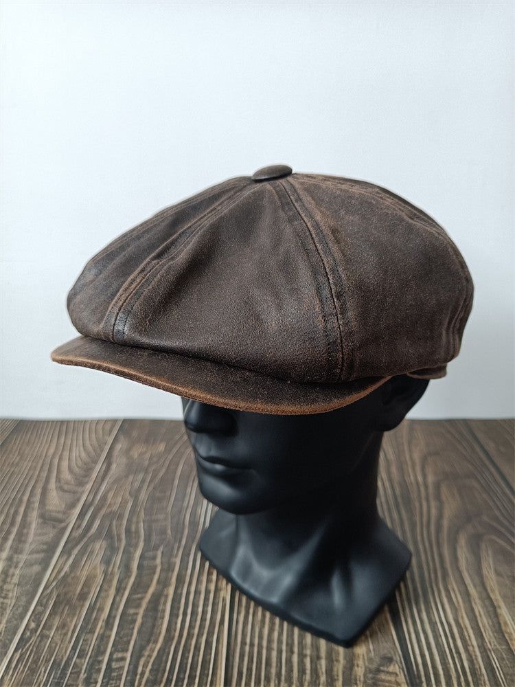 Retro Workwear-style Newsboy cap